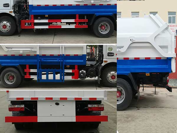 東風(fēng)多利卡國(guó)六8~9方側(cè)裝壓縮式垃圾車(chē)