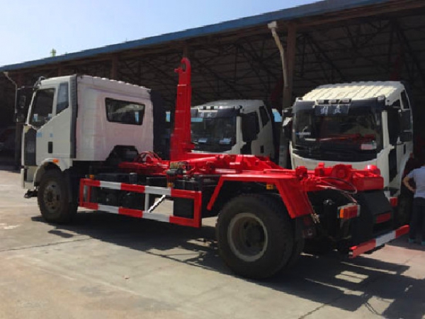 解放J6國六12~14方車廂可卸(鉤臂)式垃圾車