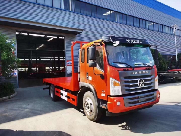 大運(yùn)平板拖車無(wú)爬梯