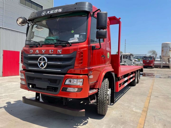 大運(yùn)平板拖車無(wú)爬梯